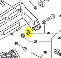 spacer-chainbrake-handle